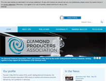 Tablet Screenshot of diamondproducers.com